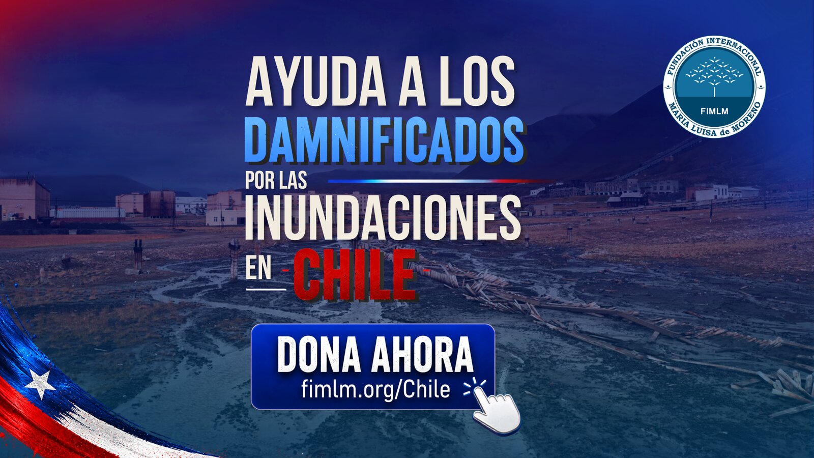 Campaña ayuda a los damnificados por las inundaciones en Chile